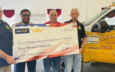 Winchester & Western Railroad Company Honors Shipping Safety with Community Donation to Bedington Fire Department